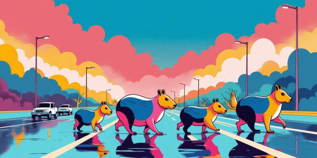 La marcha de los chigüiros